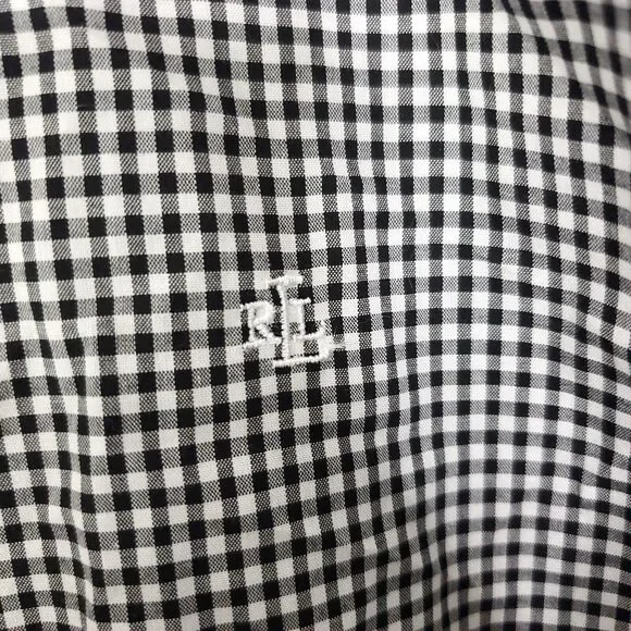 Lauren Ralph Lauren Black Relaxed Long Sleeve Button Down - Picture 6 of 9